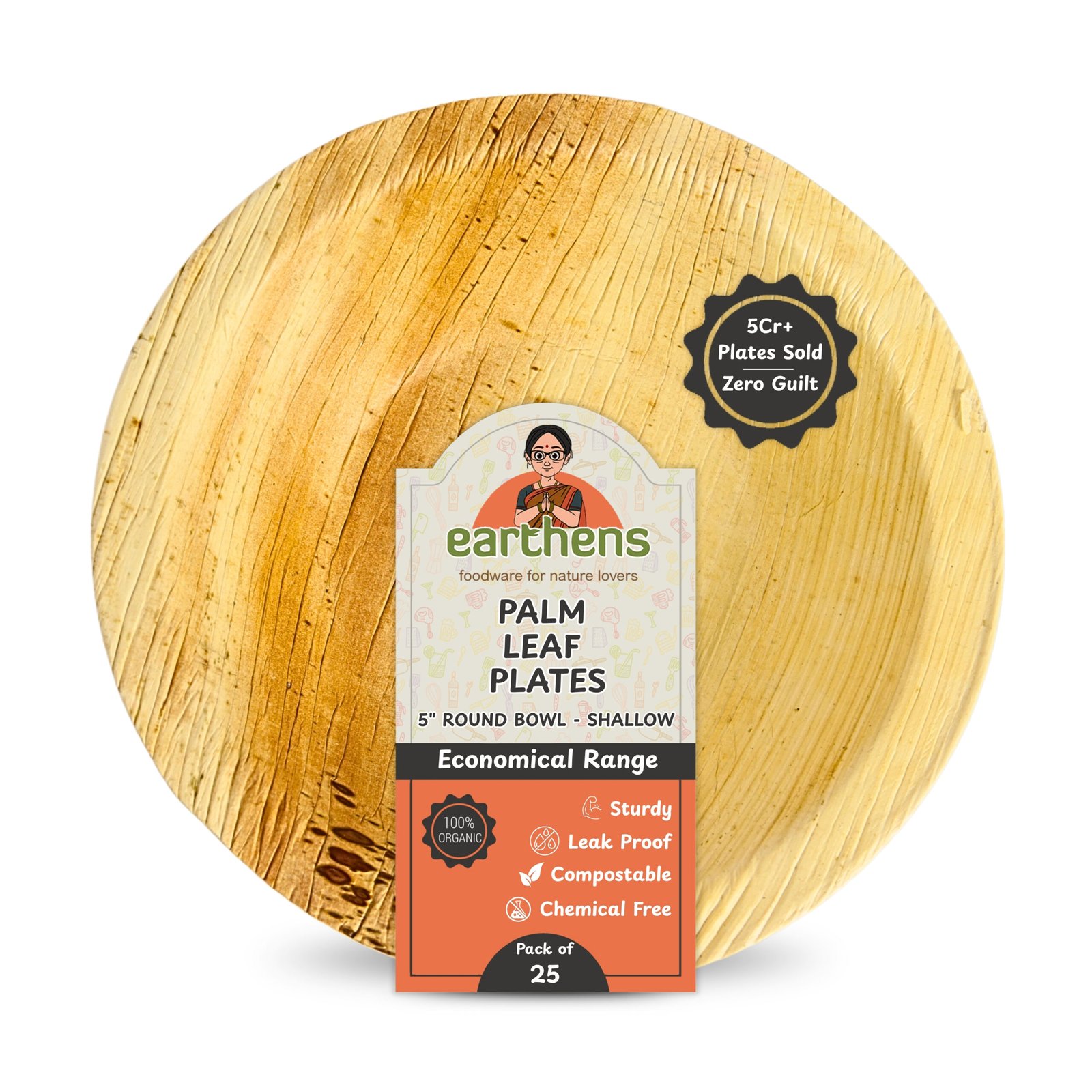 5" Round Bowls – Shallow - Eco Grade