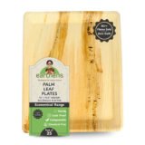 Earthens 13.5" x 9.5" Oval Palm Leaf Tray – Natural Beige