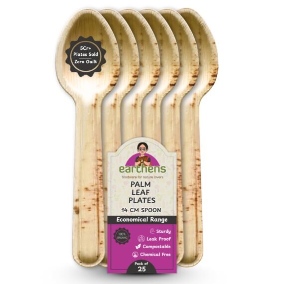 Earthens 14 Cm Spoons – Natural Beige