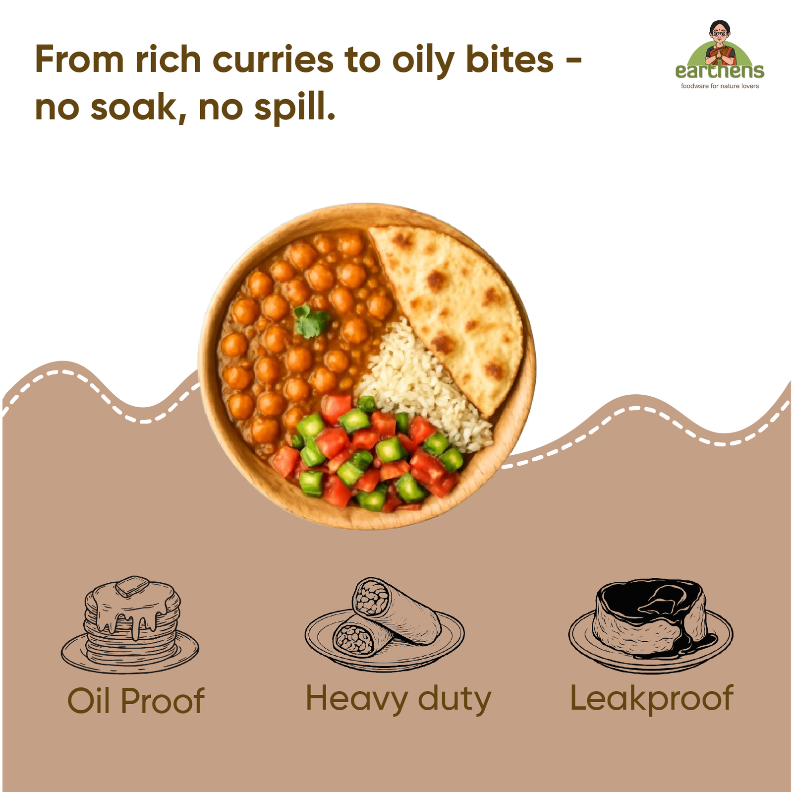 Earthens 3" Square Palm Leaf Bowl – Natural Beige - Image 3